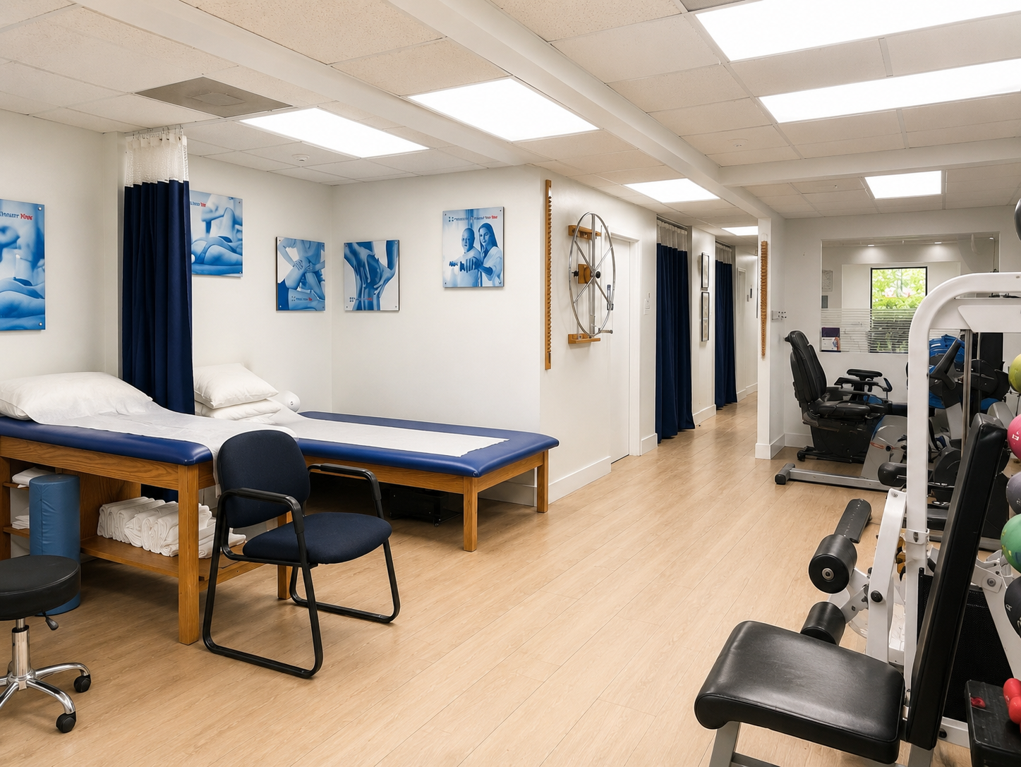 Private treatment room at Peak Performance Shockwave Therapy