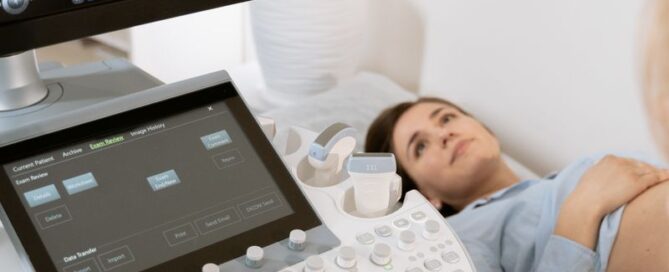 Patient consultation with shockwave therapy provider